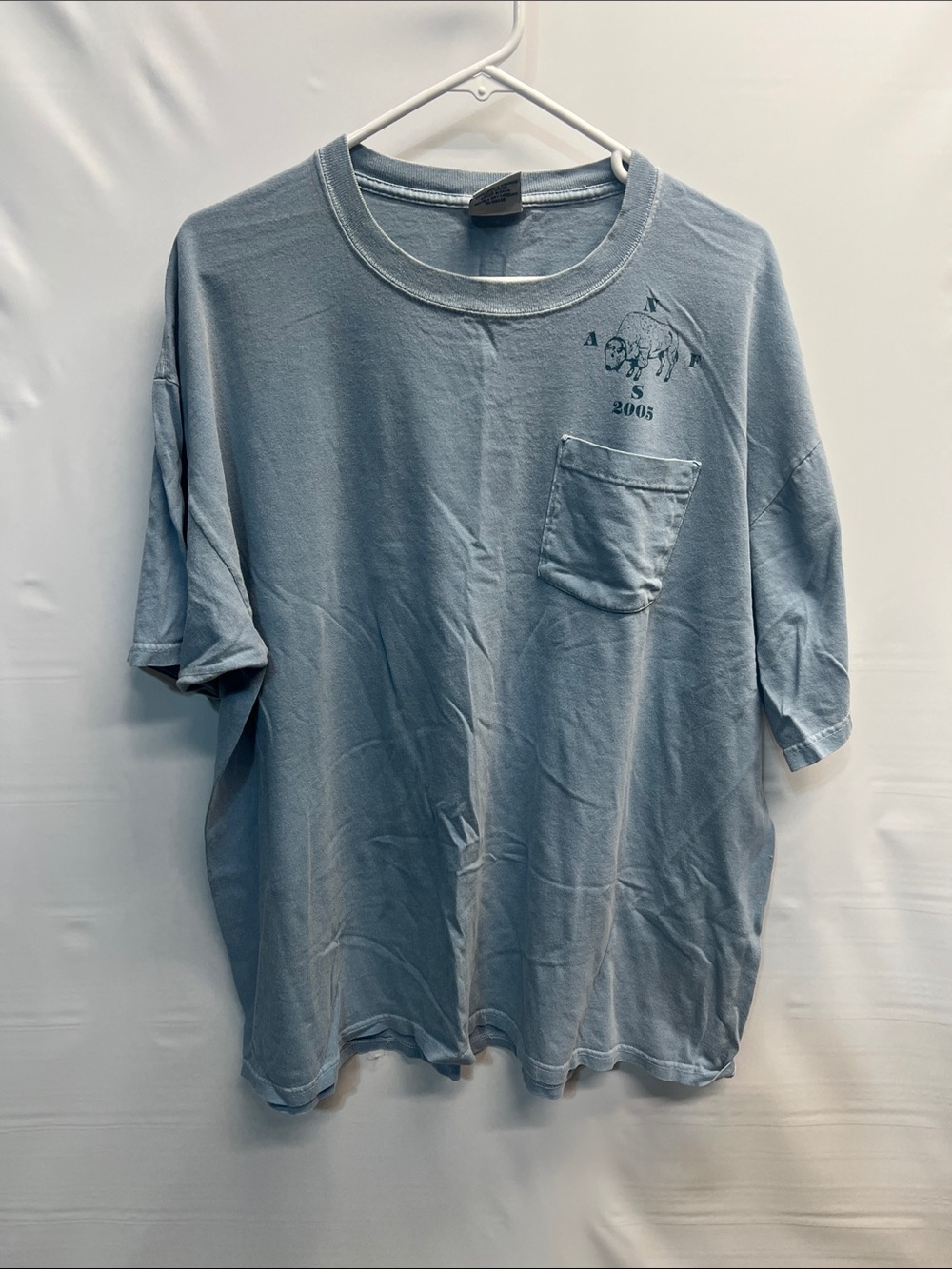Vintage 2005 Buffalo Pocket Tee XL Y2K Thrash Streetwear